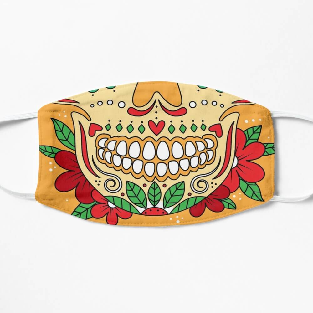 Creative face mask designs by artists on Fiverr | Dia de los muertos Face Mask design.