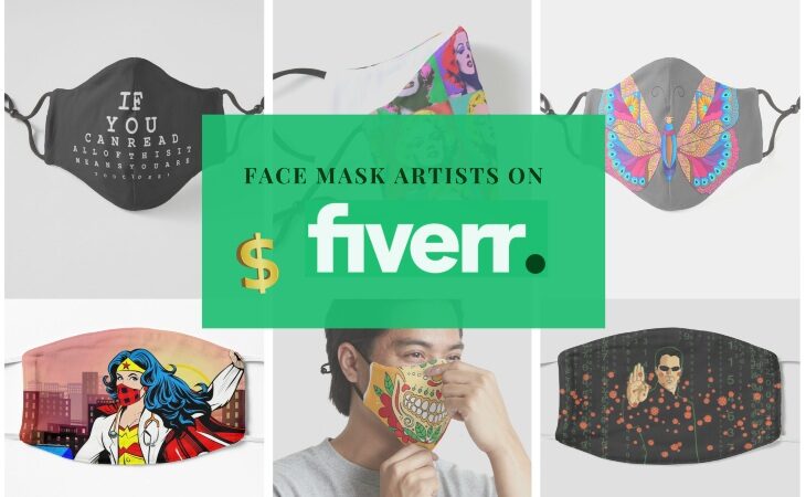 We paid artists on Fiverr to come up with creative face mask designs