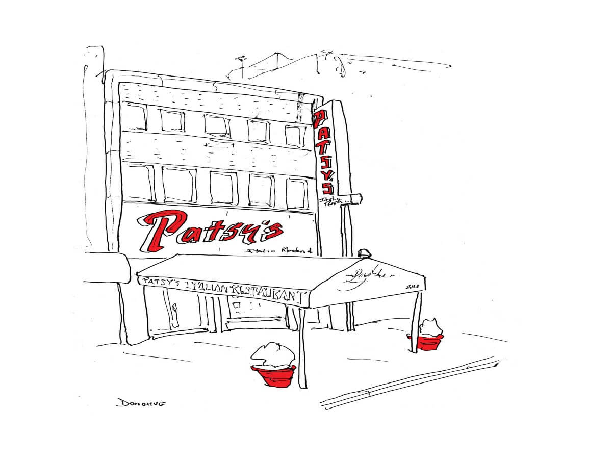 Patsy’s Italian Restaurant by New York City based artist John Donohue