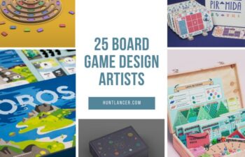 Board game design artists on Huntlancer