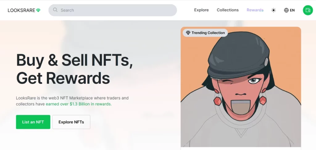 Best NFT Marketplaces to sell your Artworks - Looks Rare