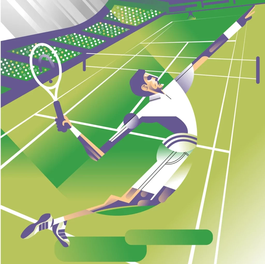 Tennis Illustration by Christopher Smith