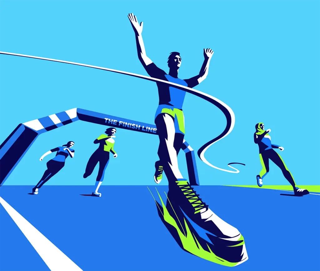 Running Sport Illustration by GOSTI