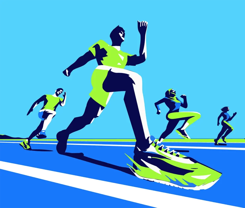 Running Sport Illustration by GOSTI