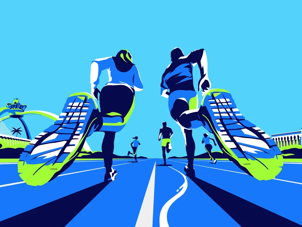 Running Sport Illustration by GOSTI