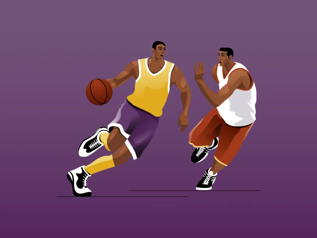 Basketball Illustration by Dumitru Ochievschi