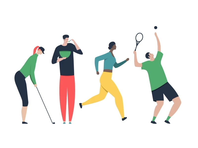 Sport Illustration by Ekaterina Kostycheva