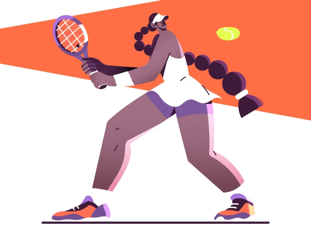 Tennis Illustration by Gaspart