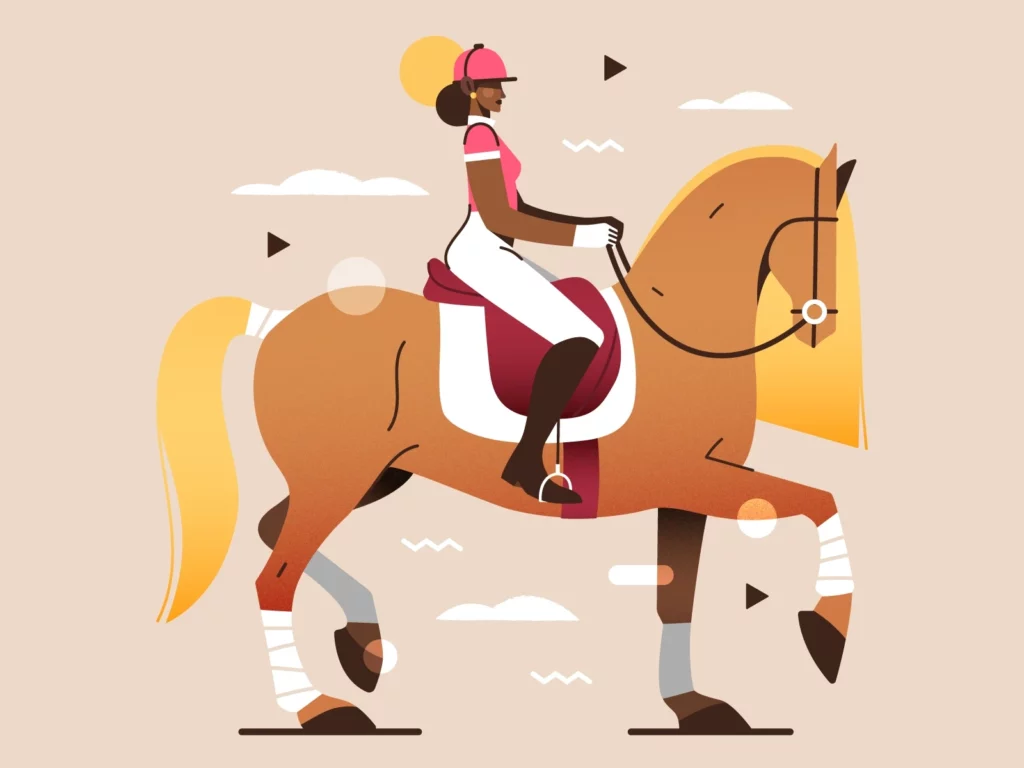 Horse Riding Illustration by Gaspart