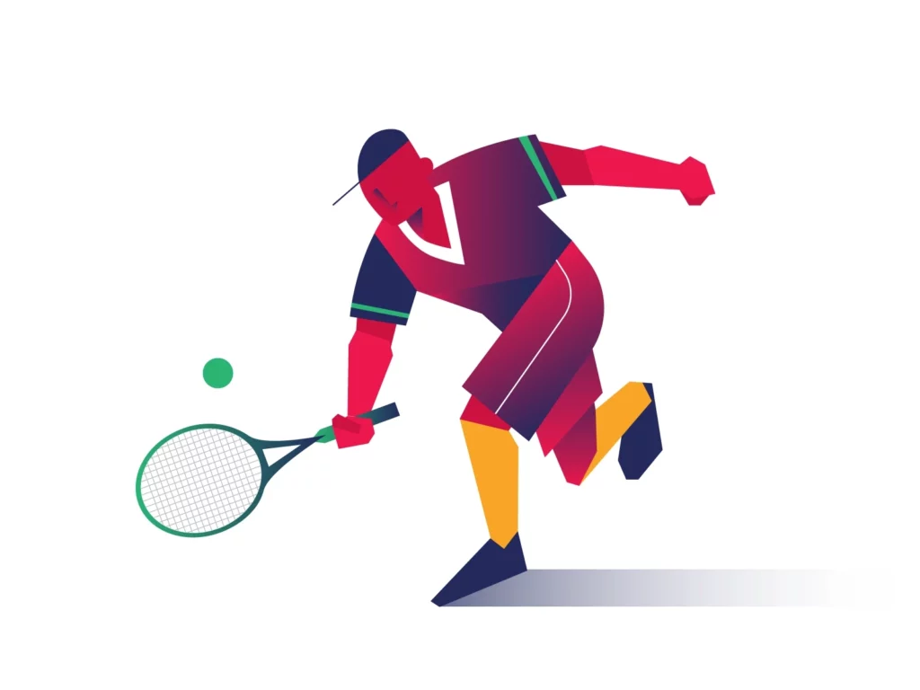 Tennis Illustration by Gloria Shugleva