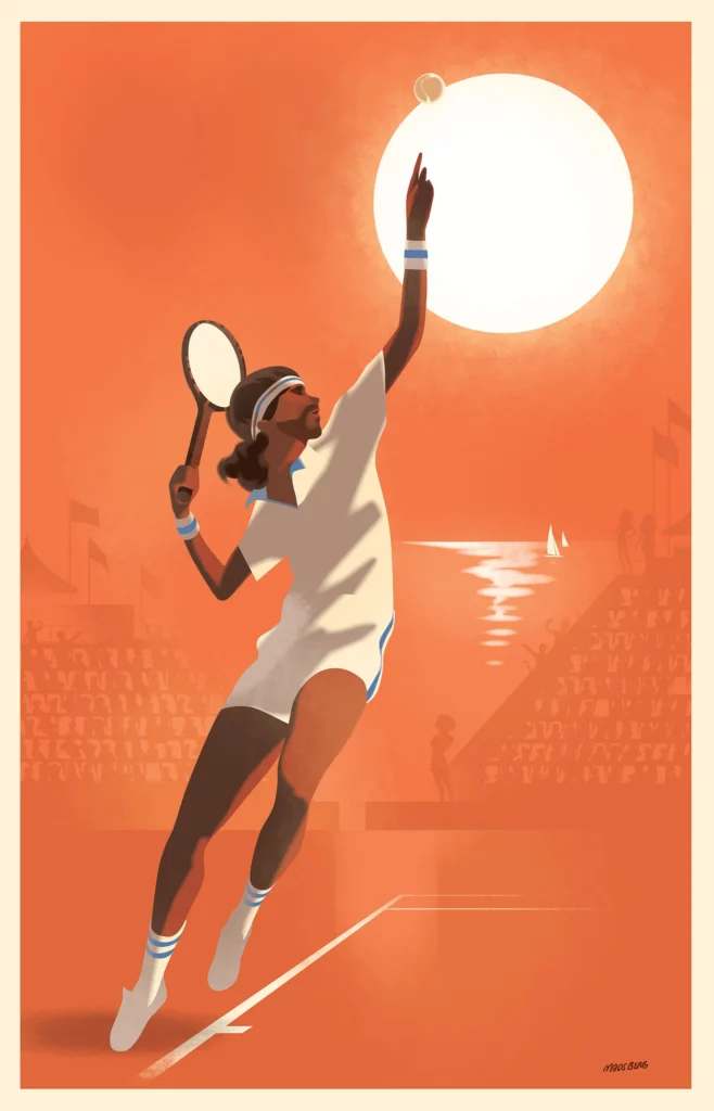 Tennis Illustration by Mads Berg