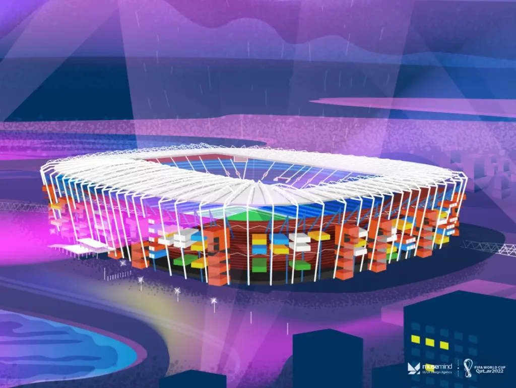 Fotball Stadiums Sport Illustration by Musemind