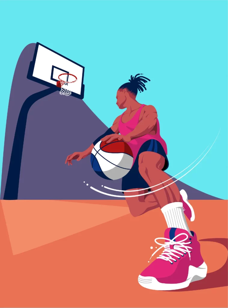 Basketball Illustration by Tomasz Usyk