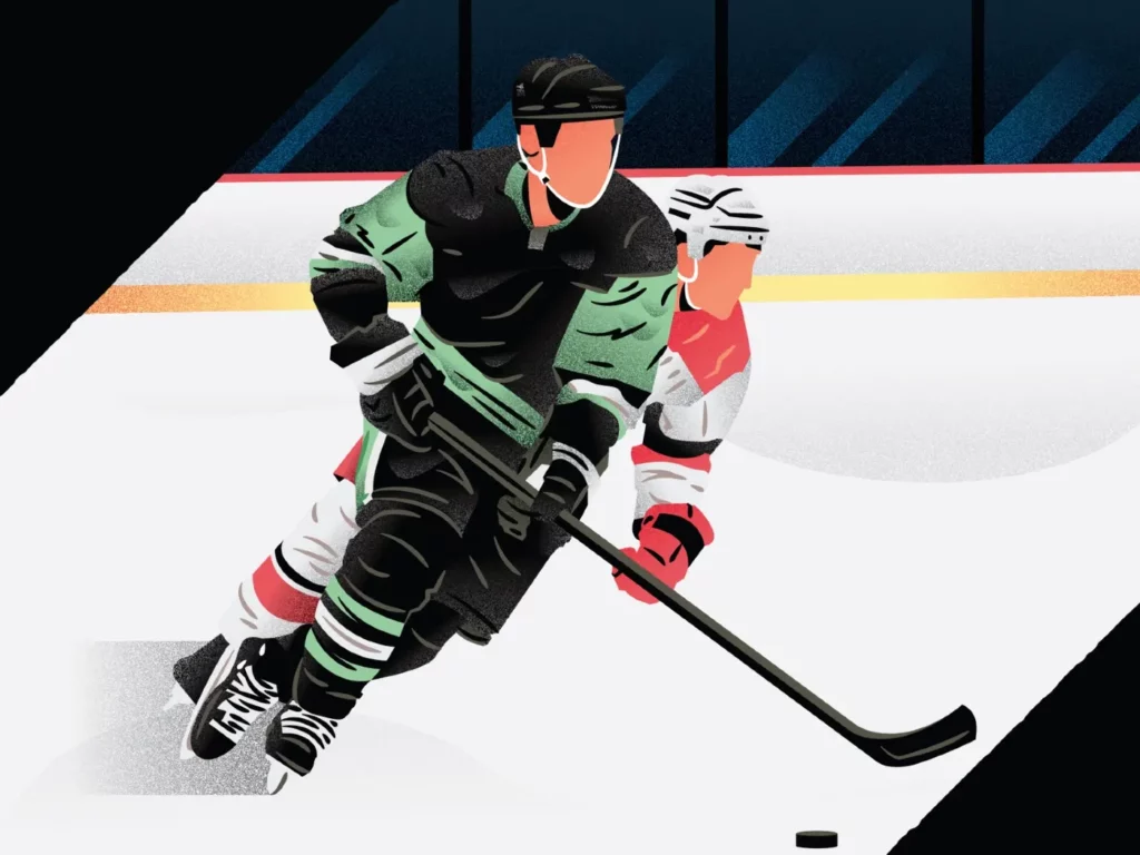 Hockey Illustration by Adam Grason