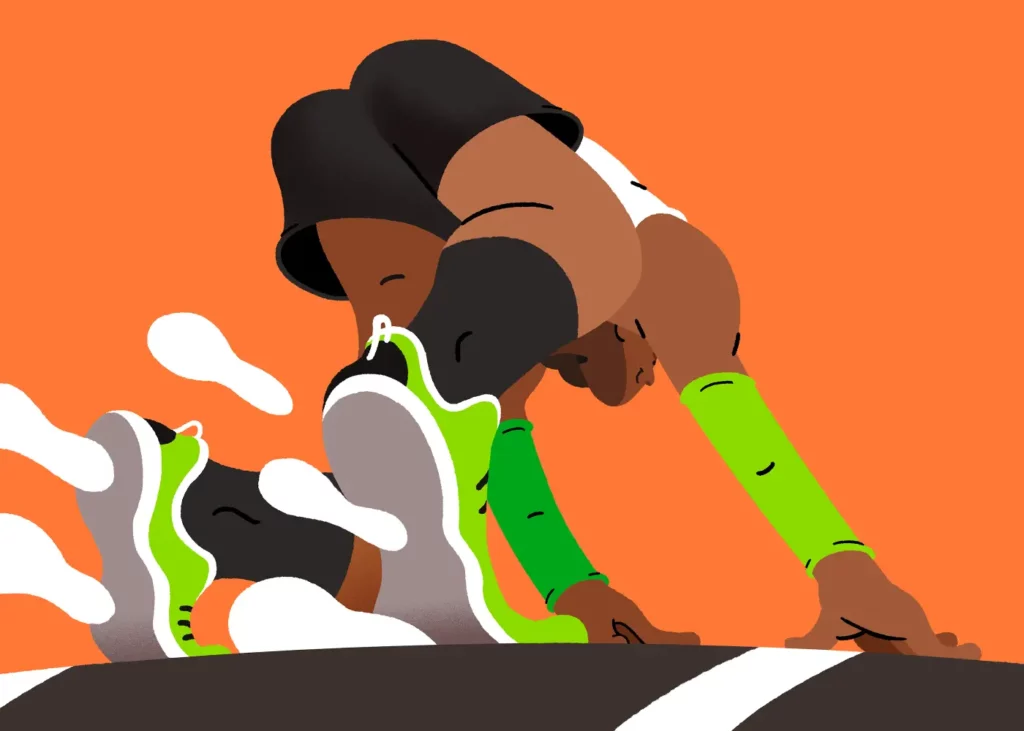 Running Sport Illustration by Lucas Wakamatsu