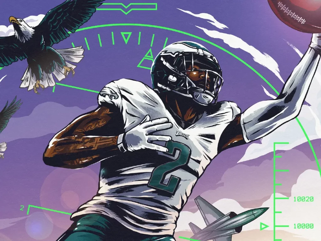 American Football Sport Illustration by Ryan Lynn