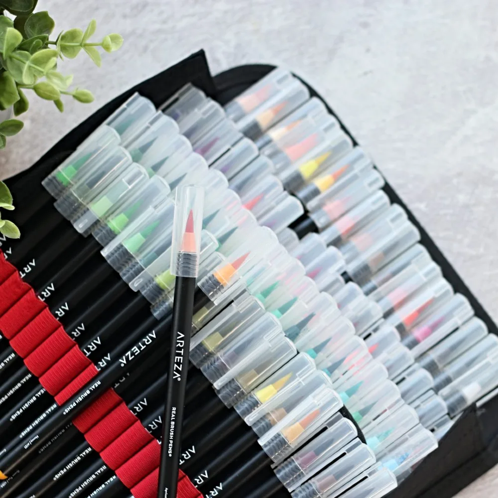 Arteza Real Brush Pens - Best Drawing Markers for Artist Professionals