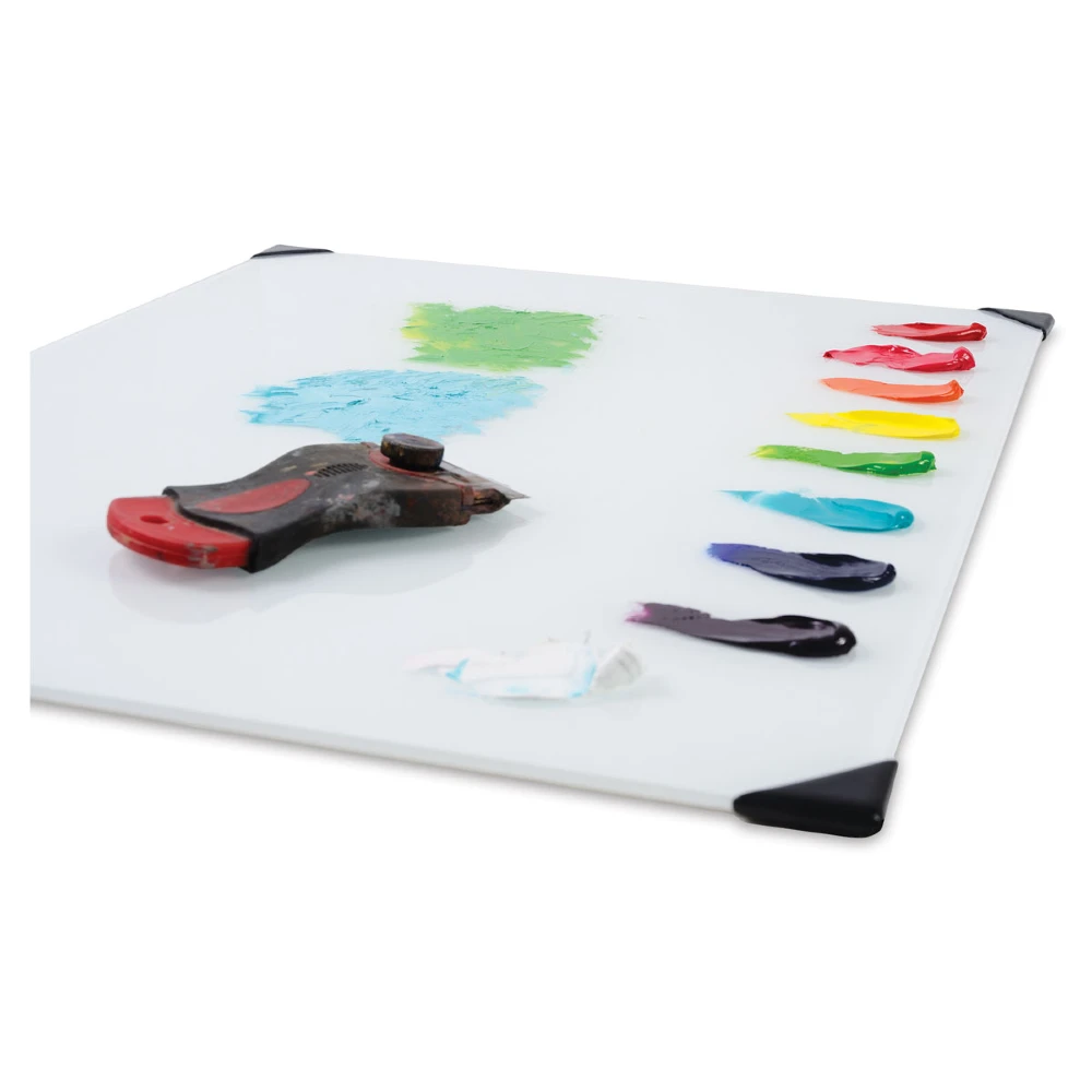 New Wave Posh Glass Tabletop Palettes - Essential Art Supplies every artist needs in their studio