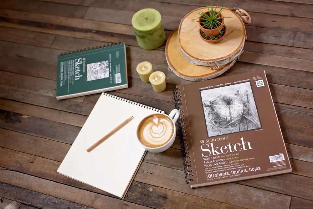 Strathmore 400 Series Recycled Sketch Pad - Essential Art Supplies every artist needs in their studio