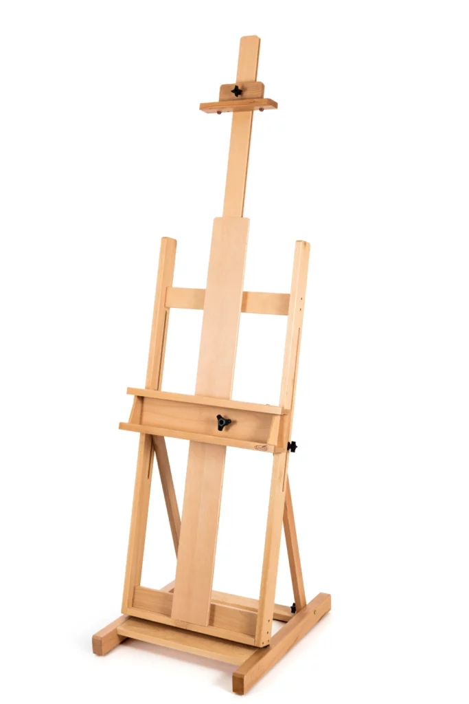 Wooden H-Frame Studio Easel - Essential Art Supplies every artist needs in their studio