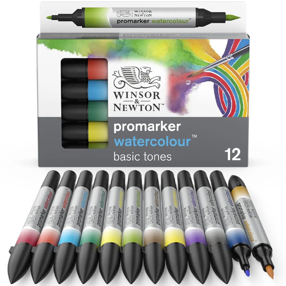 Winsor & Newton Promarker Watercolor Markers - Best Drawing Markers for Artist Professionals