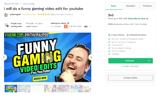 I will do a funny gaming video edit for Youtube - Funniest Gigs on Fiverr