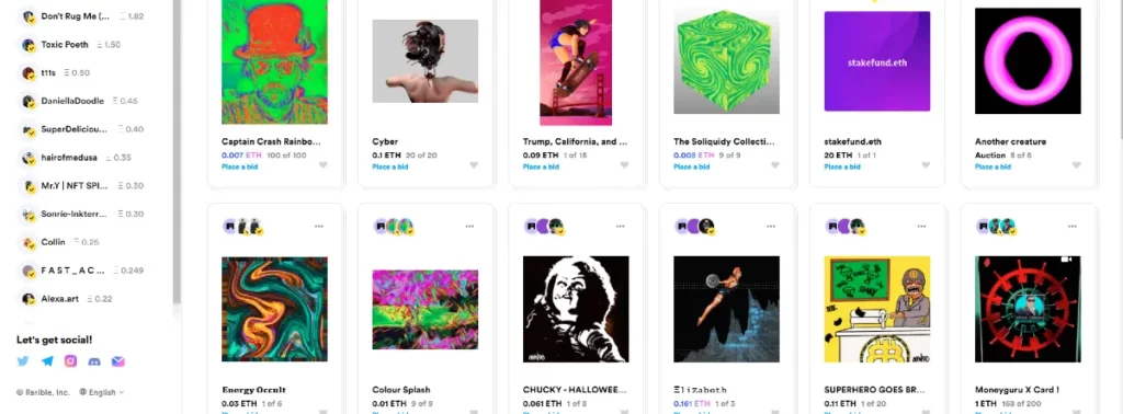 Best NFT Marketplaces to sell your Artworks - Rarible