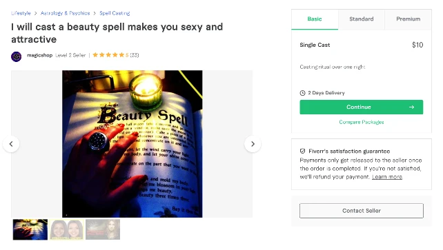 beauty spell makes you sexy and attractive - funniest gigs on fiverr