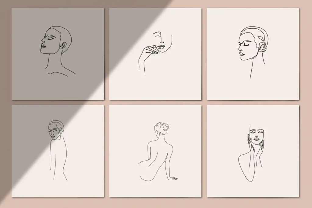 One Line Drawing Graphic Collection by Anna Markovets