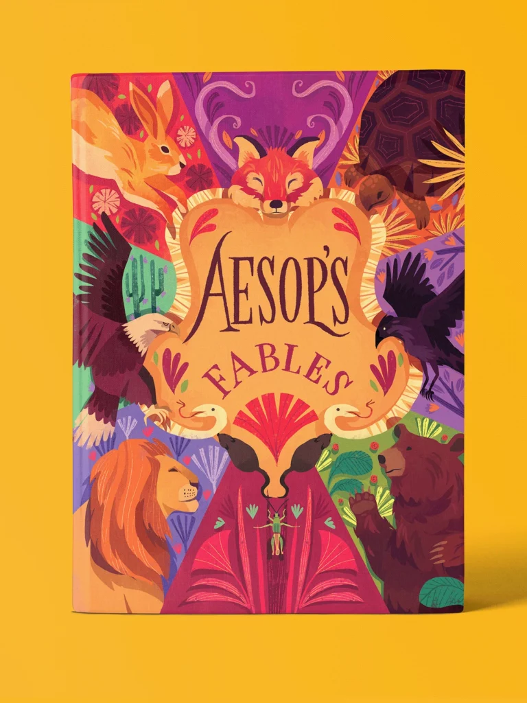 Aesop's Fables book cover designed by Chaaya Prabhat | Best Freelance Book Cover Designers for Hire
