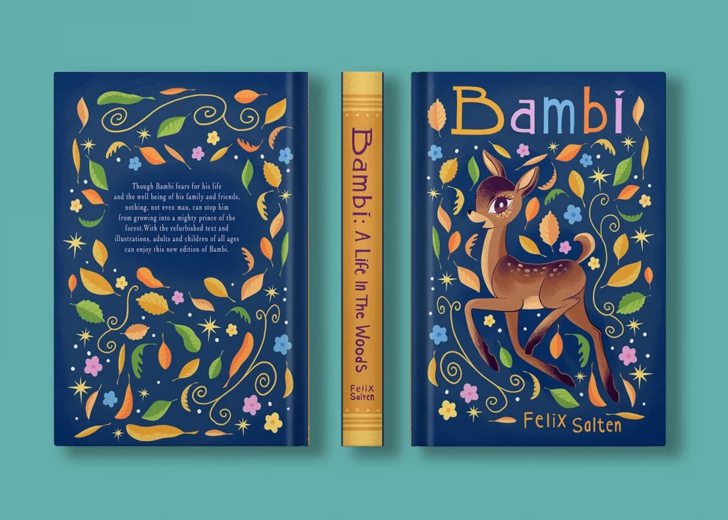 Bambi book cover designed by Dominique Ramsey | Best Freelance Book Cover Designers for Hire