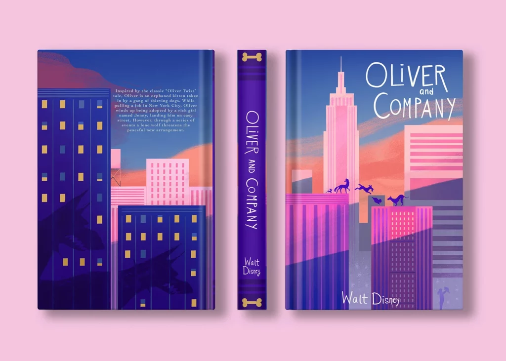 Oliver and Company book cover designed by Dominique Ramsey | Best Freelance Book Cover Designers for Hire