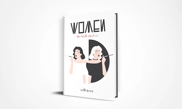 "Women the truth about us" book cover designed by Gefen | Best Freelance Book Cover Designers for Hire
