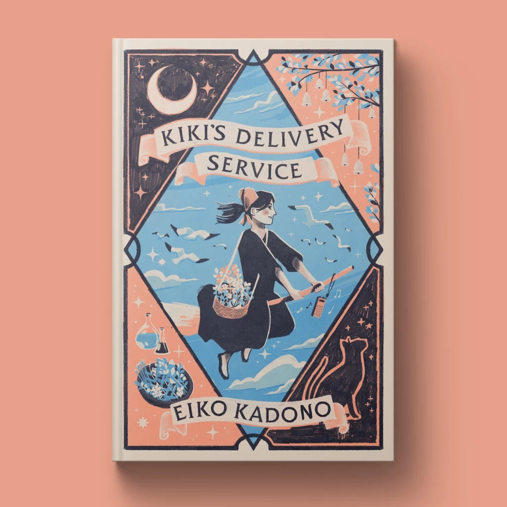 Kiki's Delivery Service book cover designed by Harry Goldhawk  | Best Freelance Book Cover Designers for Hire