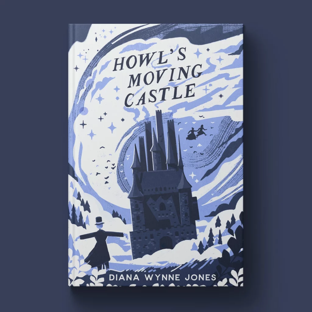 Howl's Moving Castle book cover designed by Harry Goldhawk | Best Freelance Book Cover Designers for Hire