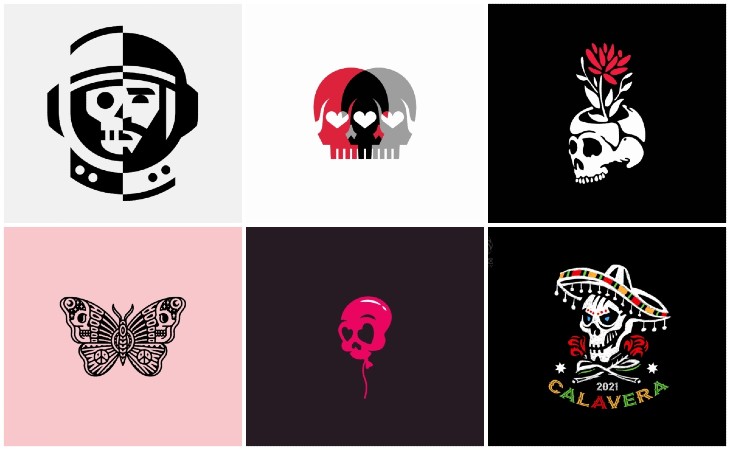 Skull logo design ideas by freelance artists around the world