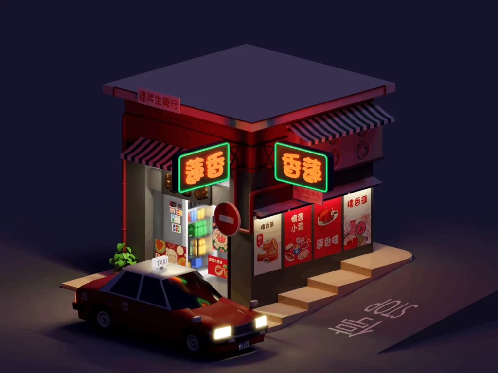 Hong Kong Series by To Binh Binh | Best Isometric Artists Across the Globe