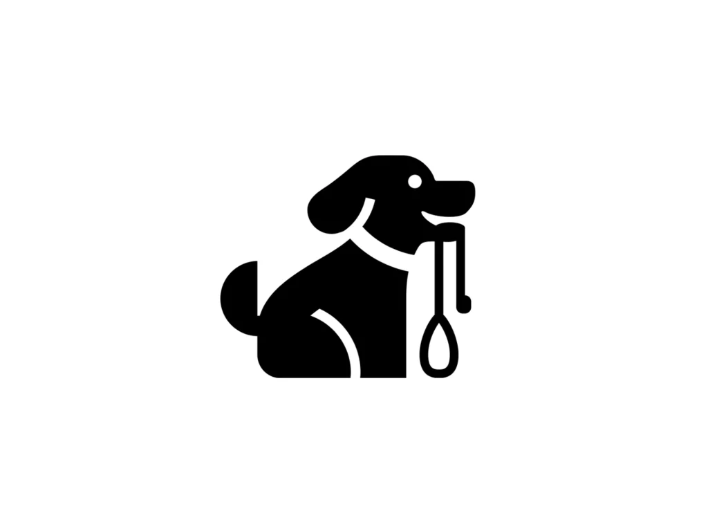 Dog negative space logo designed by Alfrey Davilla | Best Negative Space Logo Designers for Hire Today