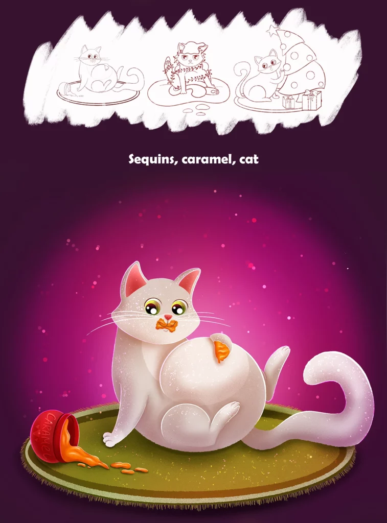 Cat Illustration by Alisa V