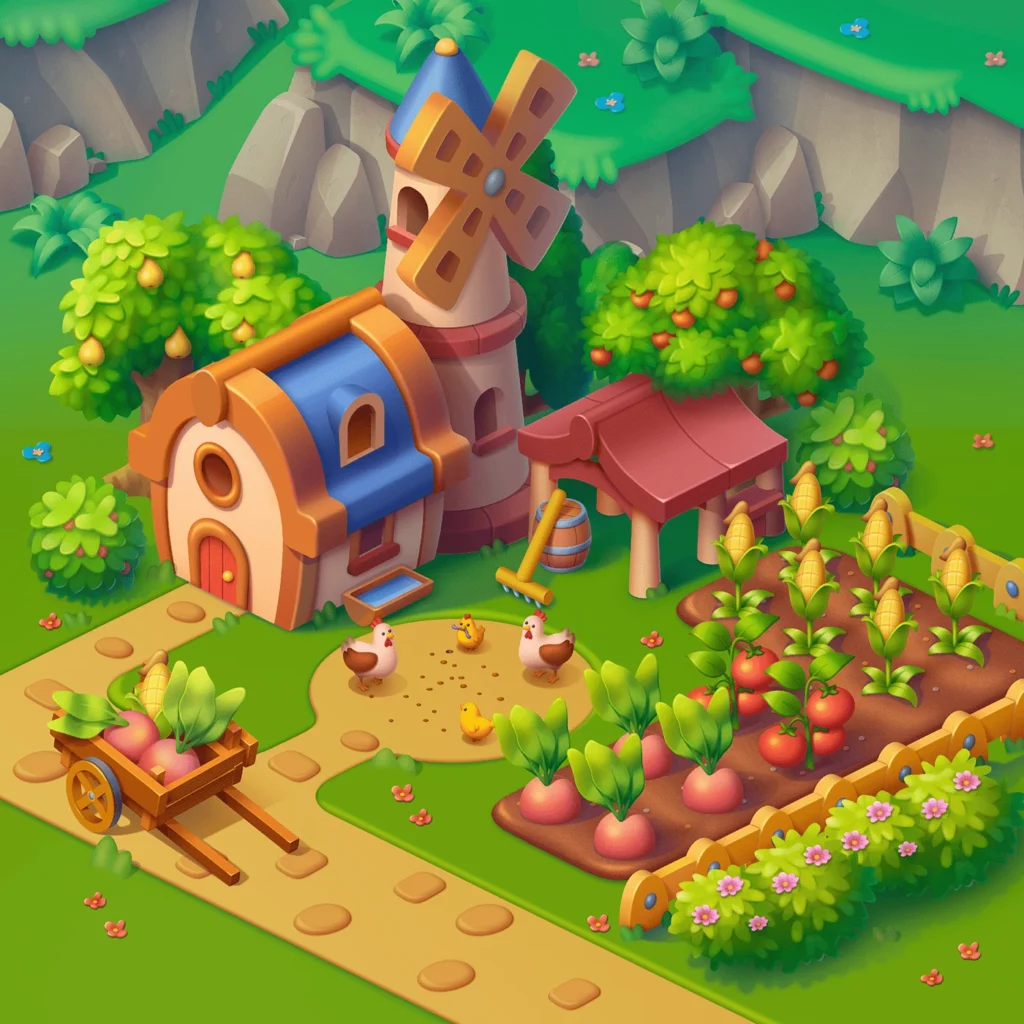 2D Isometric Houses by Ann Paziuk | Best Isometric Artists Across the Globe