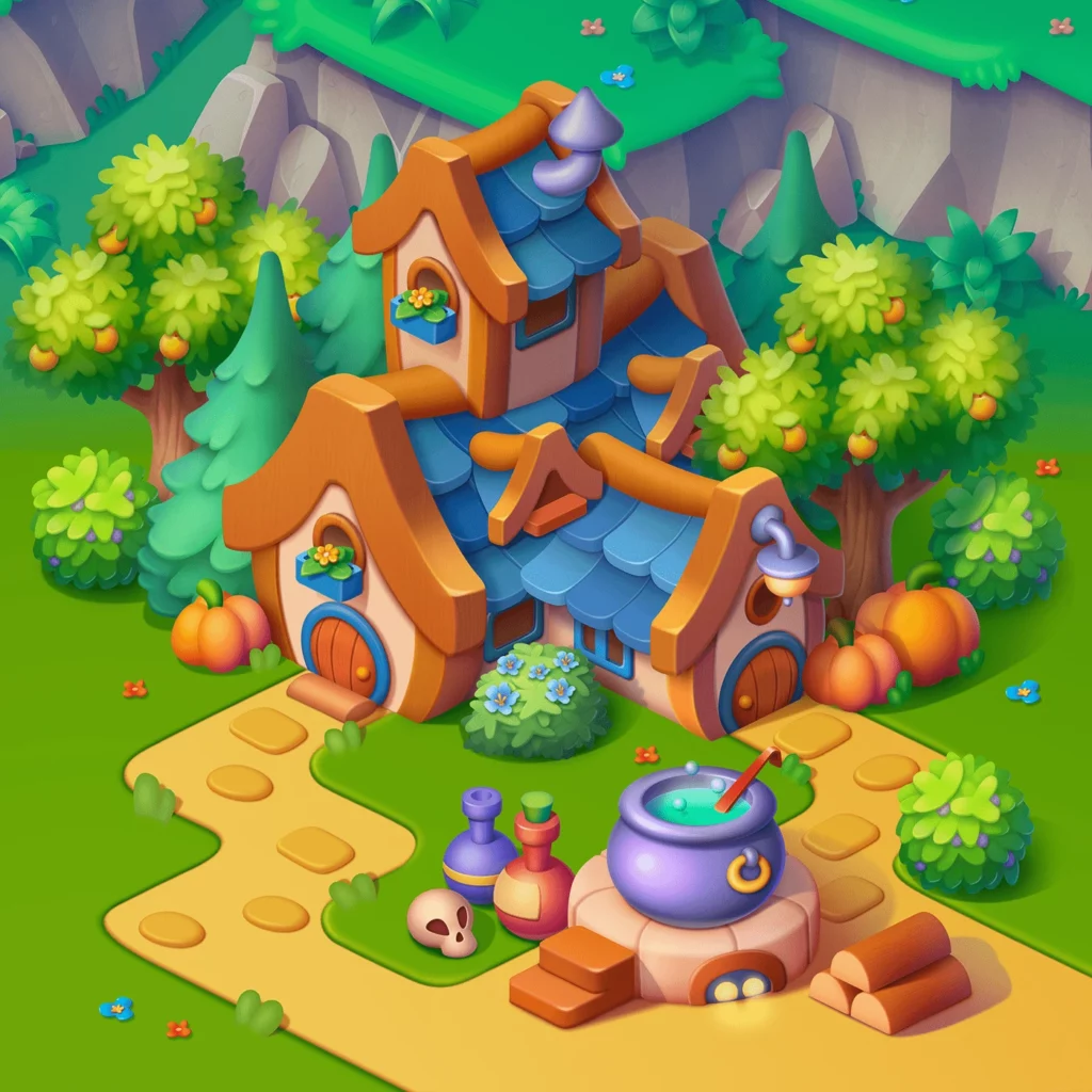 2D Isometric Houses by Ann Paziuk | Best Isometric Artists Across the Globe