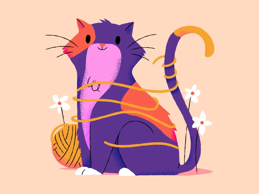 Cat Illustration by Anna Hurley | Kitty