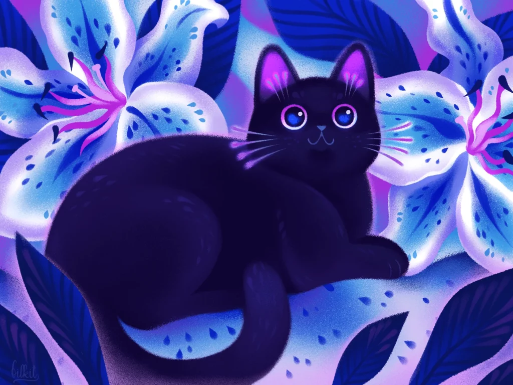 Cat Illustration by Ekaterina Fil