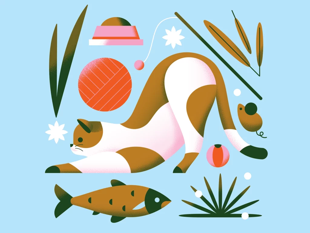 Cat Illustration by Elen Winata | A Cat's Life