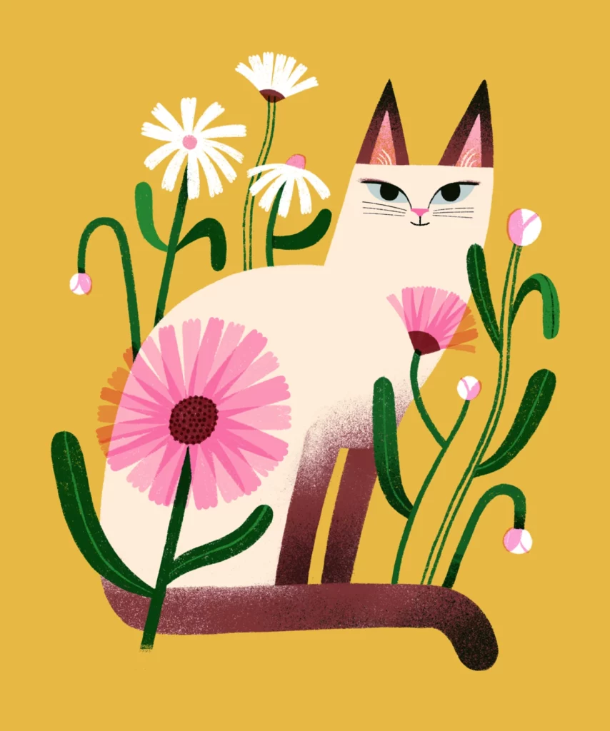 Cat Illustration by Essi Kimpimäki | Daisy Cat