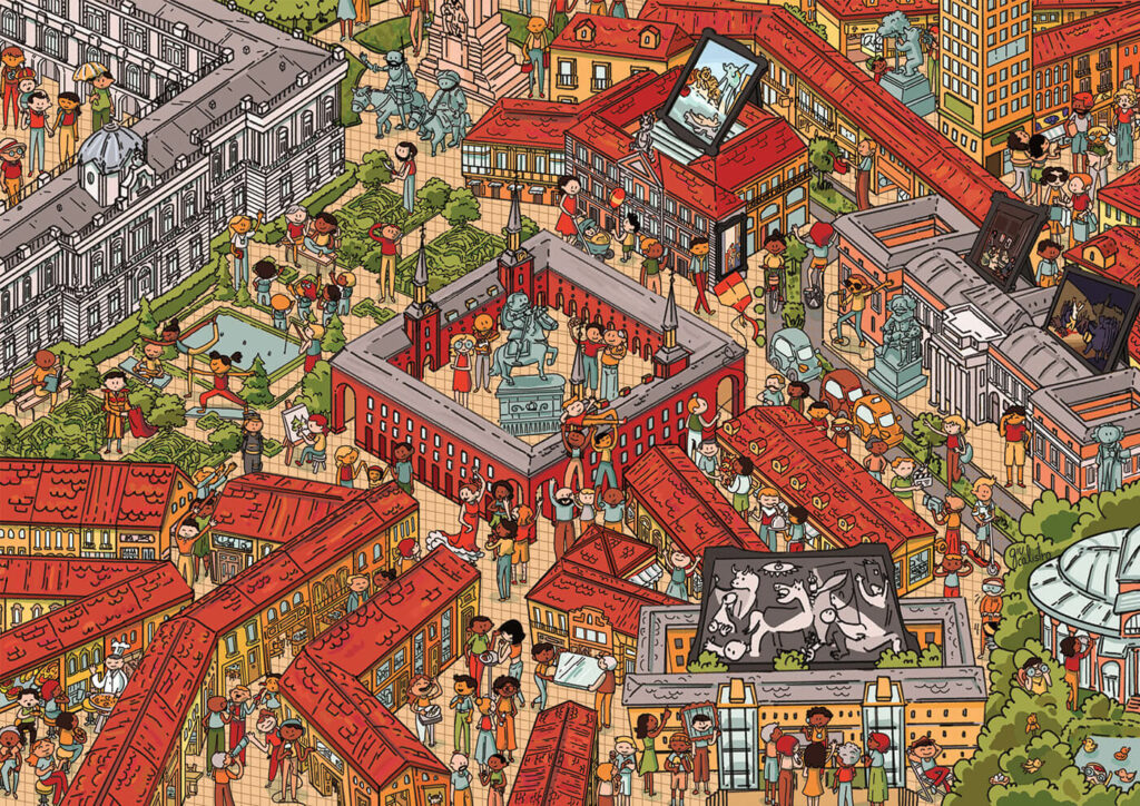 Isometric Madrid by Giulia Calistro | Best Isometric Artists Across the Globe