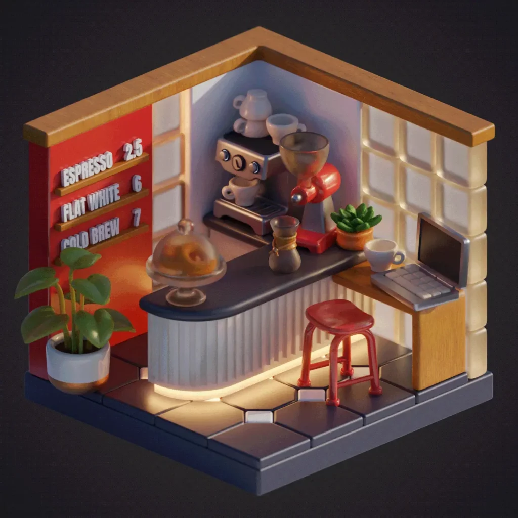 Isometric Rooms by Juliestrator | Best Isometric Artists Across the Globe