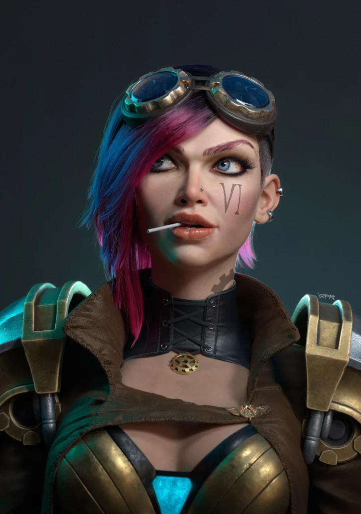 Vi Fan Art by Leandro Sakami | Top Freelance 3D Artists for Hire