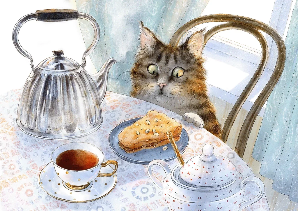 Cat Illustration by Liza Tretyakova | Basya the Cat