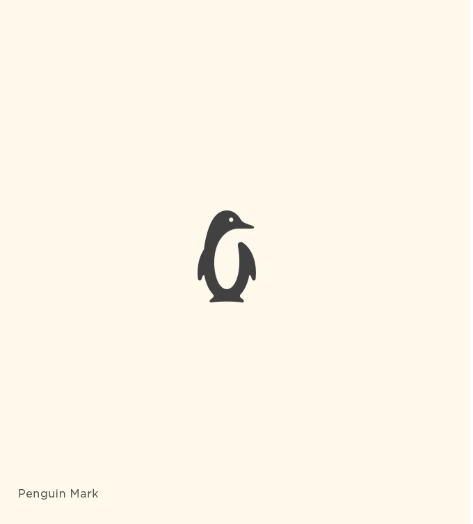 Penguin negative space logo designed by SPG MARKS | Best Negative Space Logo Designers for Hire Today
